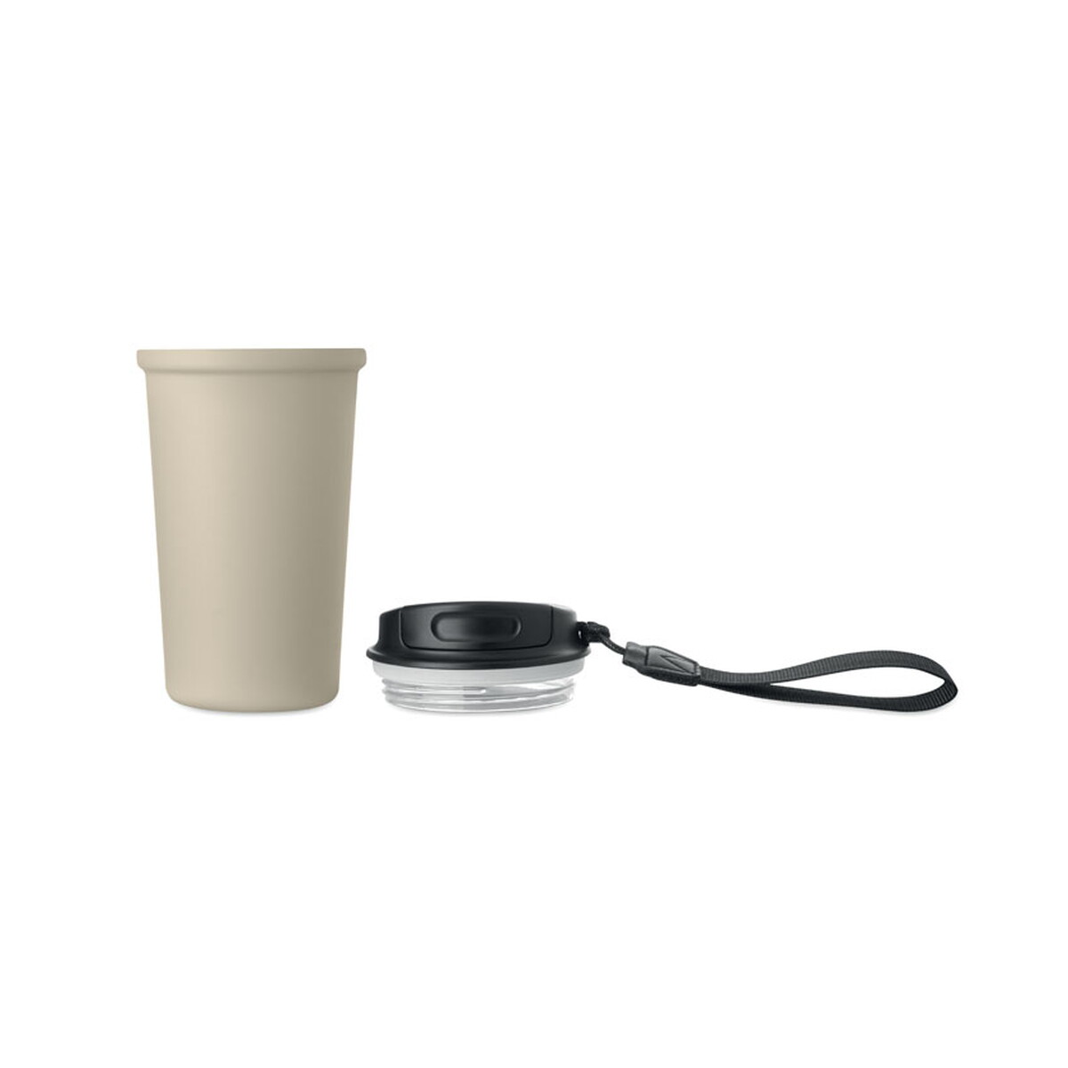 Kubki termiczne z logo – kubek 400 ml stal recykling nakano – beżowy mo3156-13-picture1 Kubek 400 ml stal recykling NAKANO - beżowy mo3156-13-picture1