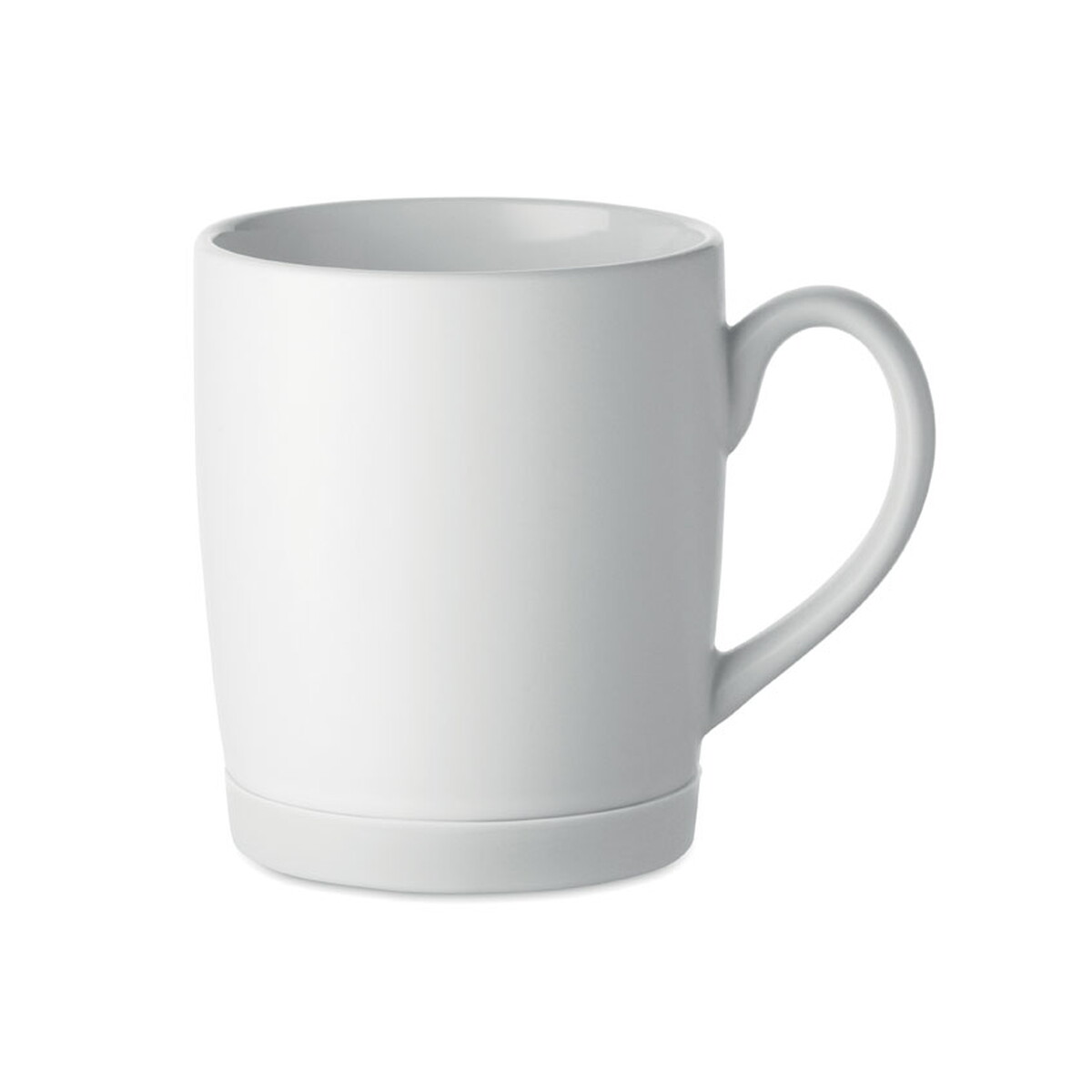 Kubki z logo – kubek ceramiczny 300ml silbase – biały mo2958-06 Kubek ceramiczny 300ml SILBASE - biały mo2958-06