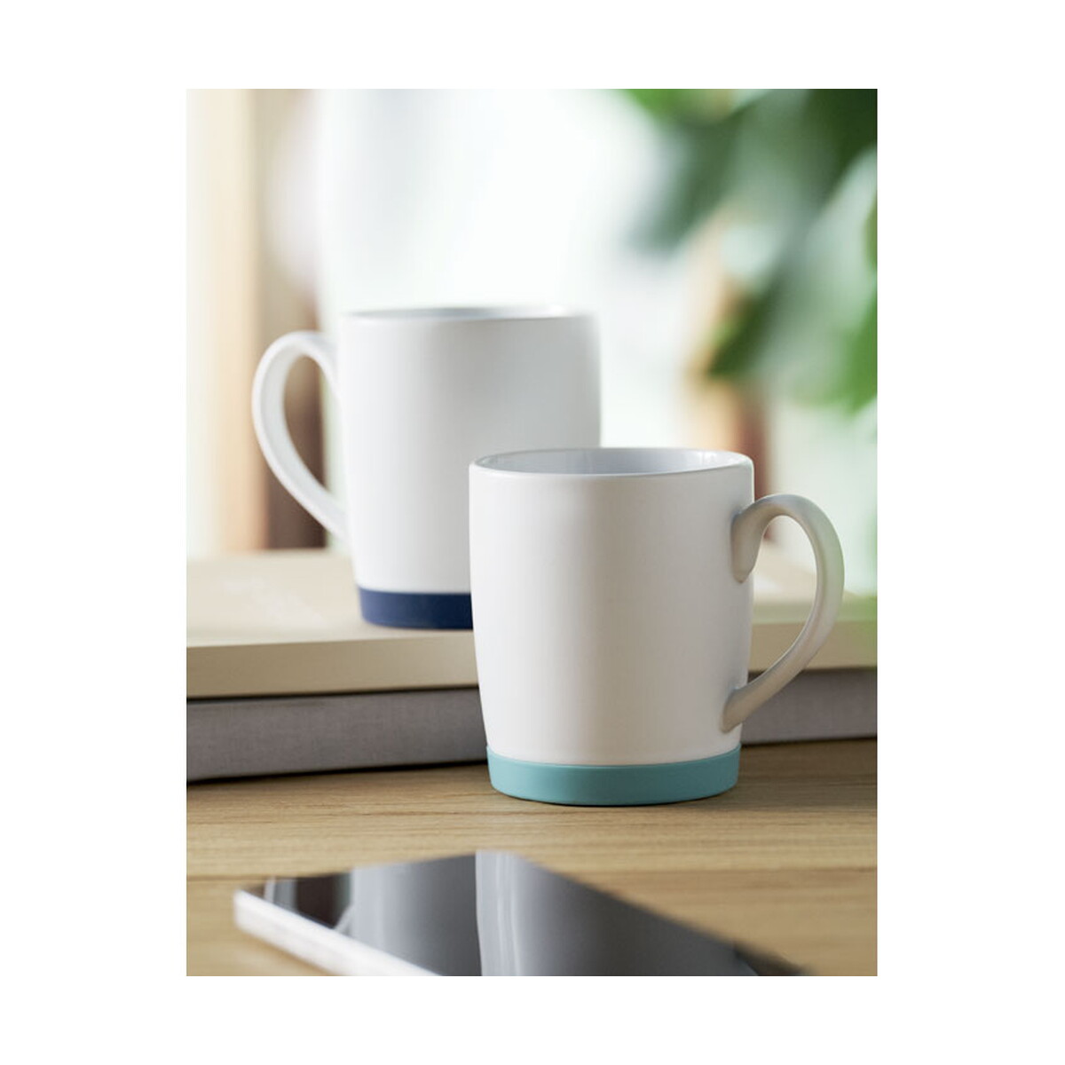 Kubki z logo – kubek ceramiczny 300ml silbase – petrolowy mo2958-20-ambiant Kubek ceramiczny 300ml SILBASE - petrolowy mo2958-20-ambiant