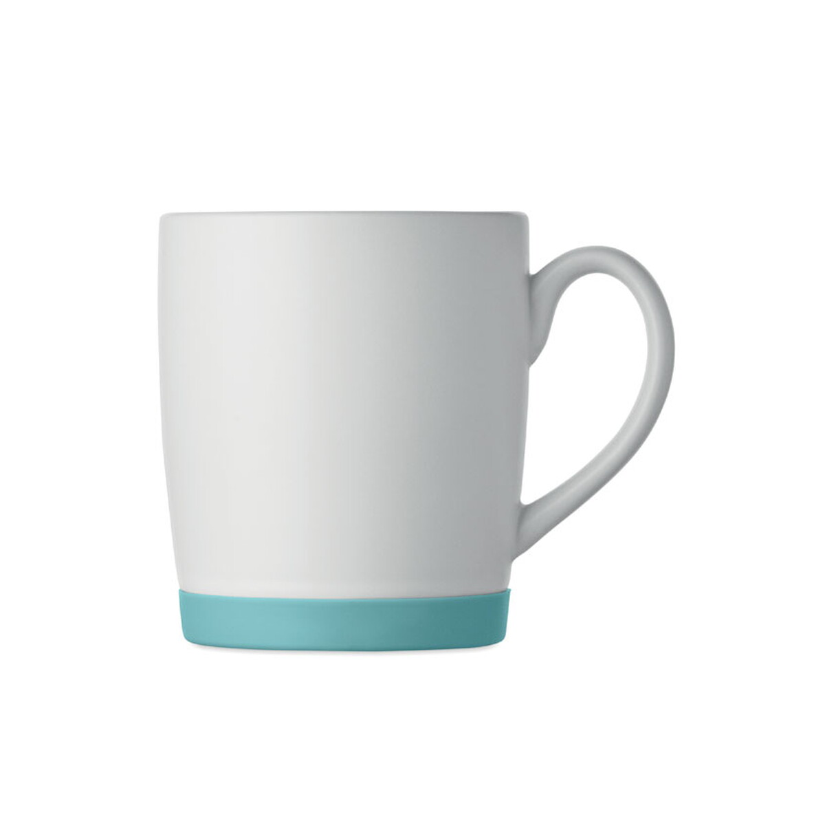 Kubki z logo – kubek ceramiczny 300ml silbase – petrolowy mo2958-20-side Kubek ceramiczny 300ml SILBASE - petrolowy mo2958-20-side