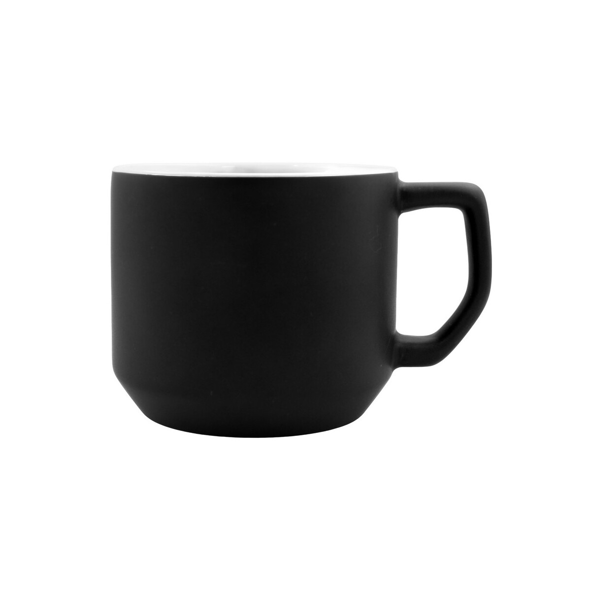 Kubki z logo – kubek ceramiczny 330 ml | everika – czarny VA903-03_ISR01 Kubek ceramiczny 330 ml | Everika - czarny VA903-03_ISR01