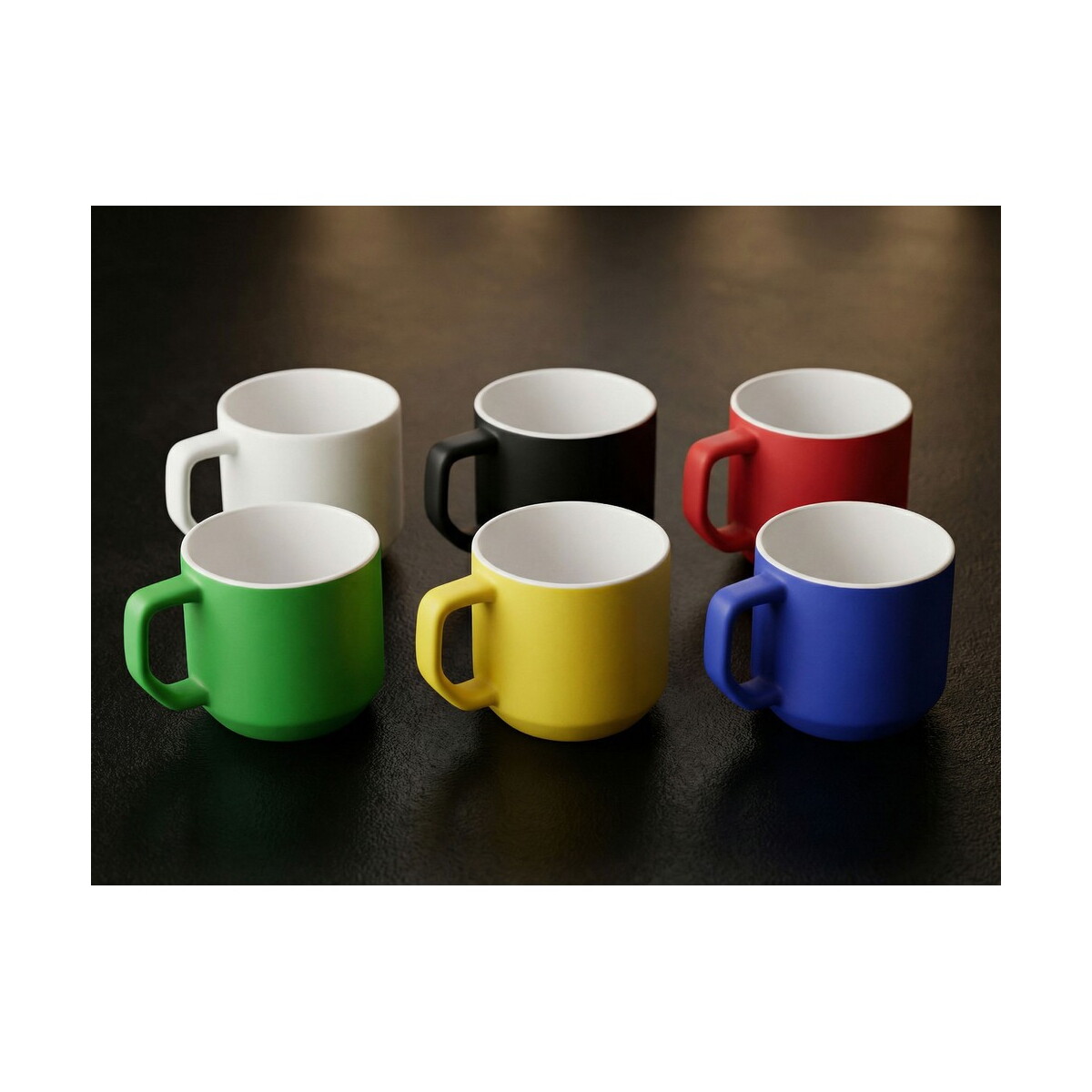 Kubki z logo – kubek ceramiczny 330 ml | everika – czerwony VA903_1 Kubek ceramiczny 330 ml | Everika - czerwony VA903_1