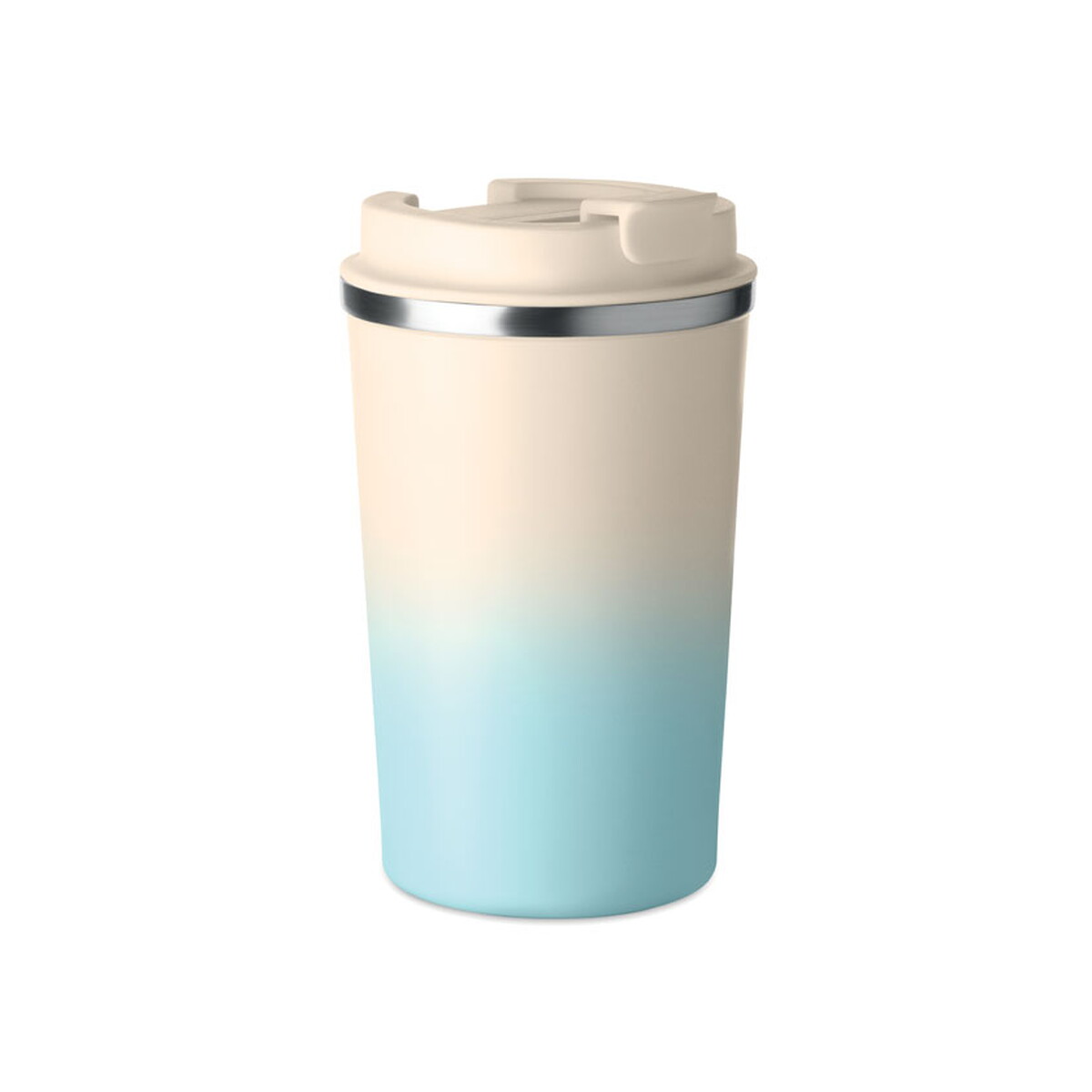 Kubek dwuścienny 350 ml BRACE+ - baby blue mo2885-66