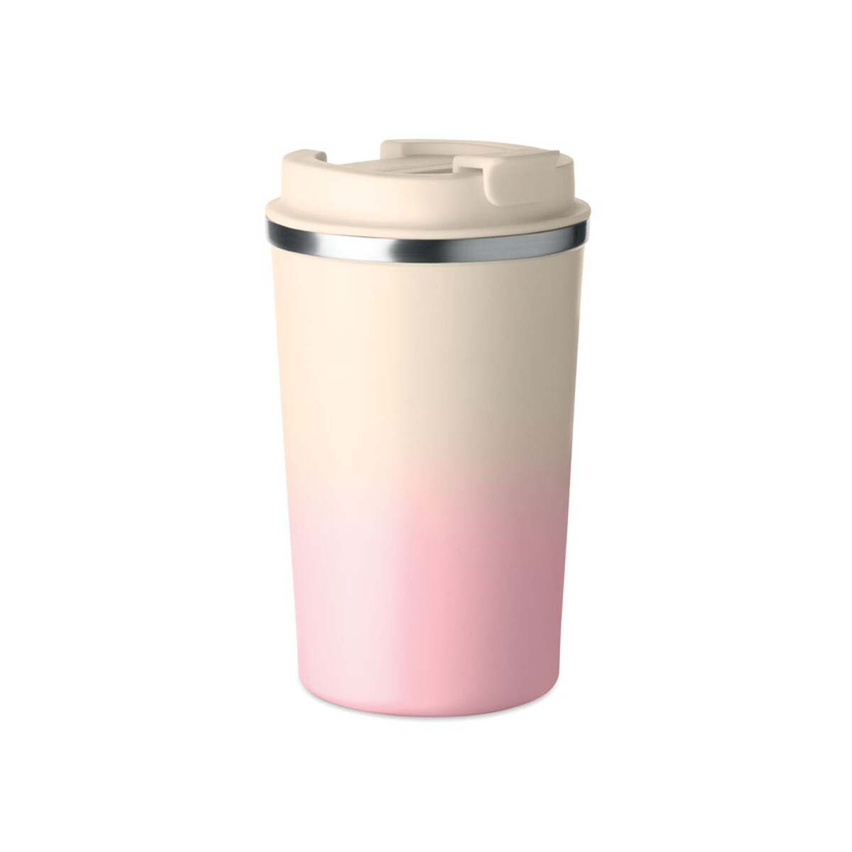 Kubek dwuścienny 350 ml BRACE+ - dziecięcy różowy mo2885-11