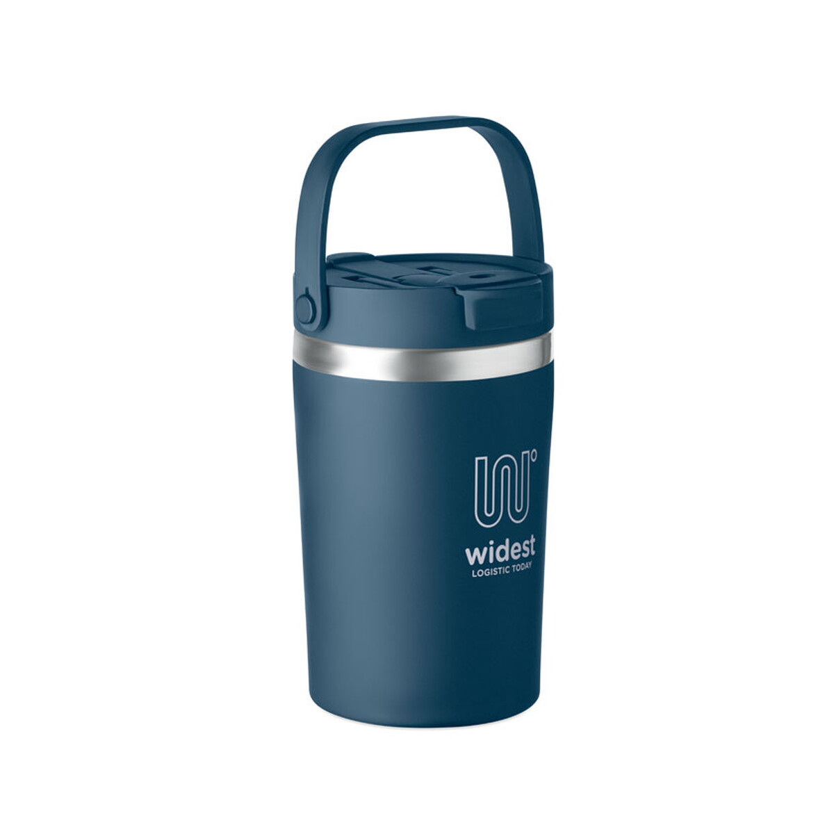 Kubki z logo – kubek dwuścienny 350 ml cozycup – francuski granatowy mo2922-85-print Kubek dwuścienny 350 ml COZYCUP - francuski granatowy mo2922-85-print