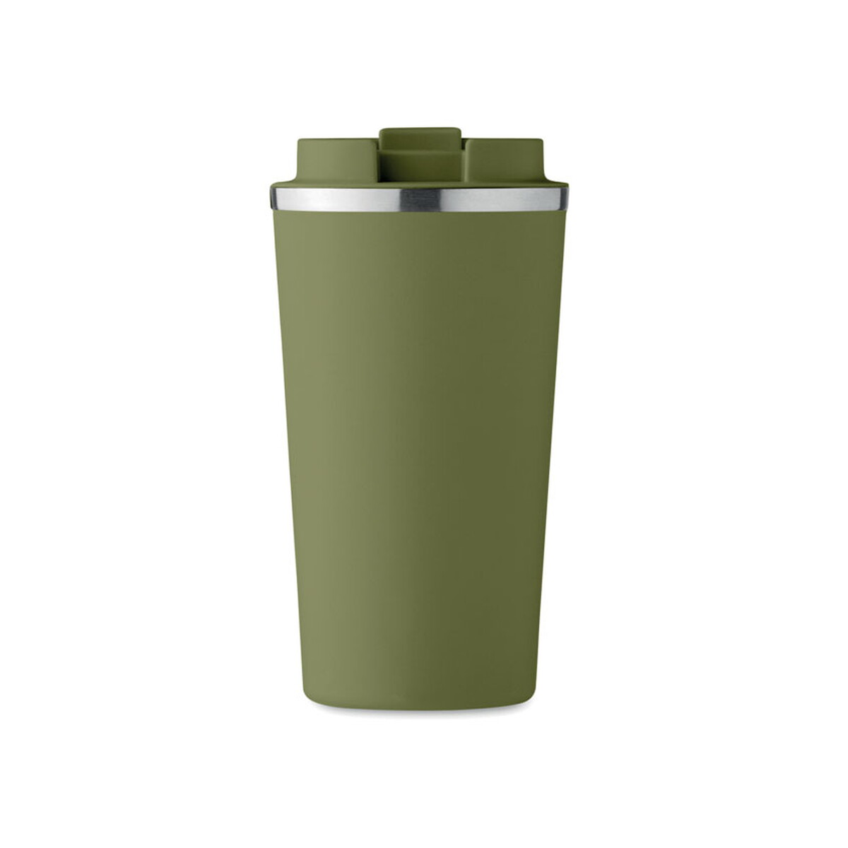 Kubki z logo – kubek, podwójne ścianki 510 ml brace + – ciemnozielony mo6579-60-open Kubek, podwójne ścianki 510 ml BRACE + - ciemnozielony mo6579-60-open