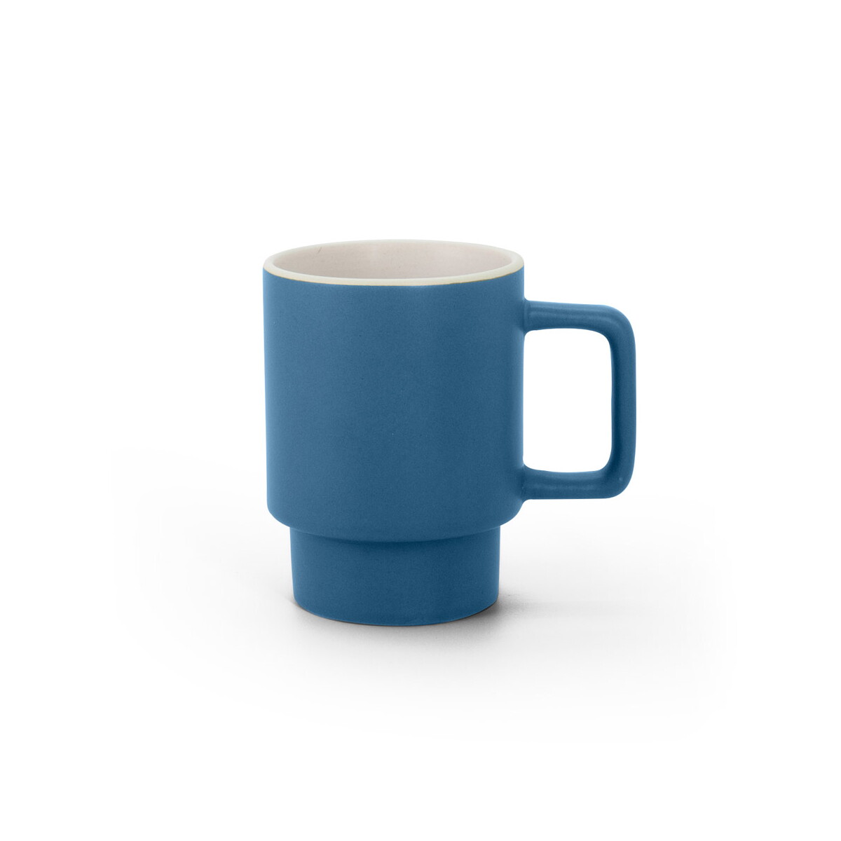 Kubki z logo – kuerten. ceramiczny kubek z matowym wykończeniem, 330 ml – granatowy 94391_104-b KUERTEN. Ceramiczny kubek z matowym wykończeniem, 330 ml - Granatowy 94391_104-b