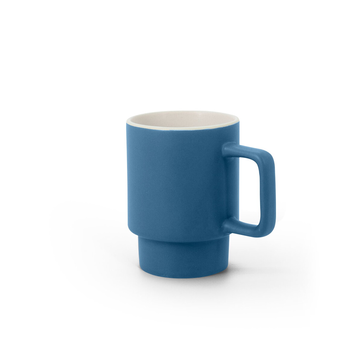 Kubki z logo – kuerten. ceramiczny kubek z matowym wykończeniem, 330 ml – granatowy 94391_104 KUERTEN. Ceramiczny kubek z matowym wykończeniem, 330 ml - Granatowy 94391_104