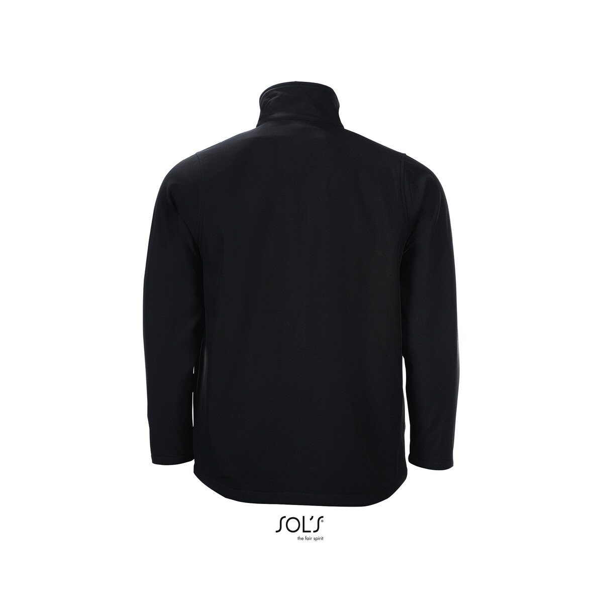 Kurtki z logo – race męski softshell race men – czarny – l s01195-bk-back RACE męski softshell RACE MEN - Czarny - L s01195-bk-back