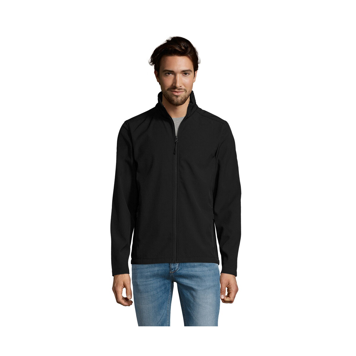 Kurtki z logo – race męski softshell race men – czarny – m s01195-bk RACE męski softshell RACE MEN - Czarny - M s01195-bk