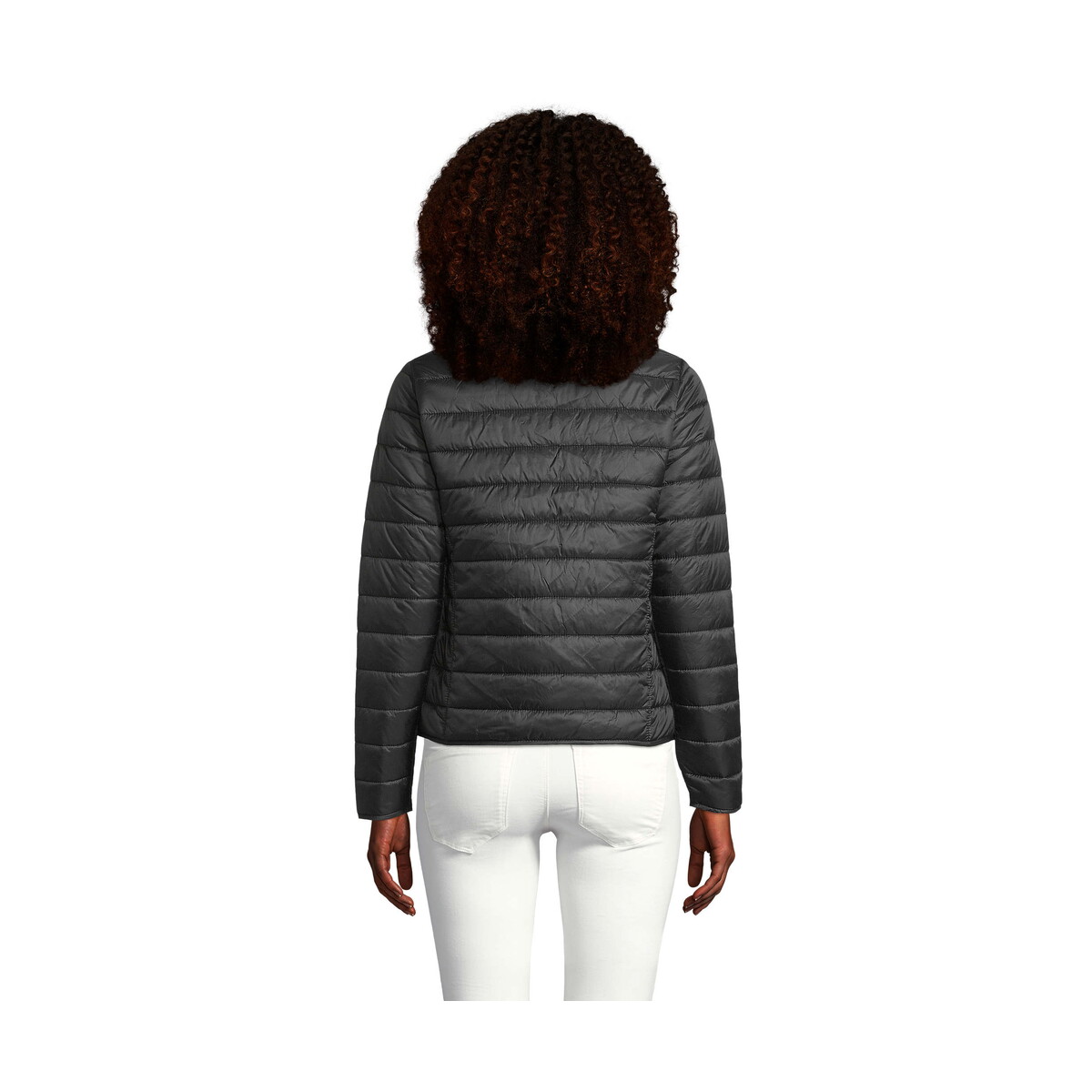 Kurtki z logo – ride damska kurtka 180g ride women – czarna – xxl s01170-bk-back RIDE Damska kurtka 180g RIDE WOMEN - Czarna - XXL s01170-bk-back
