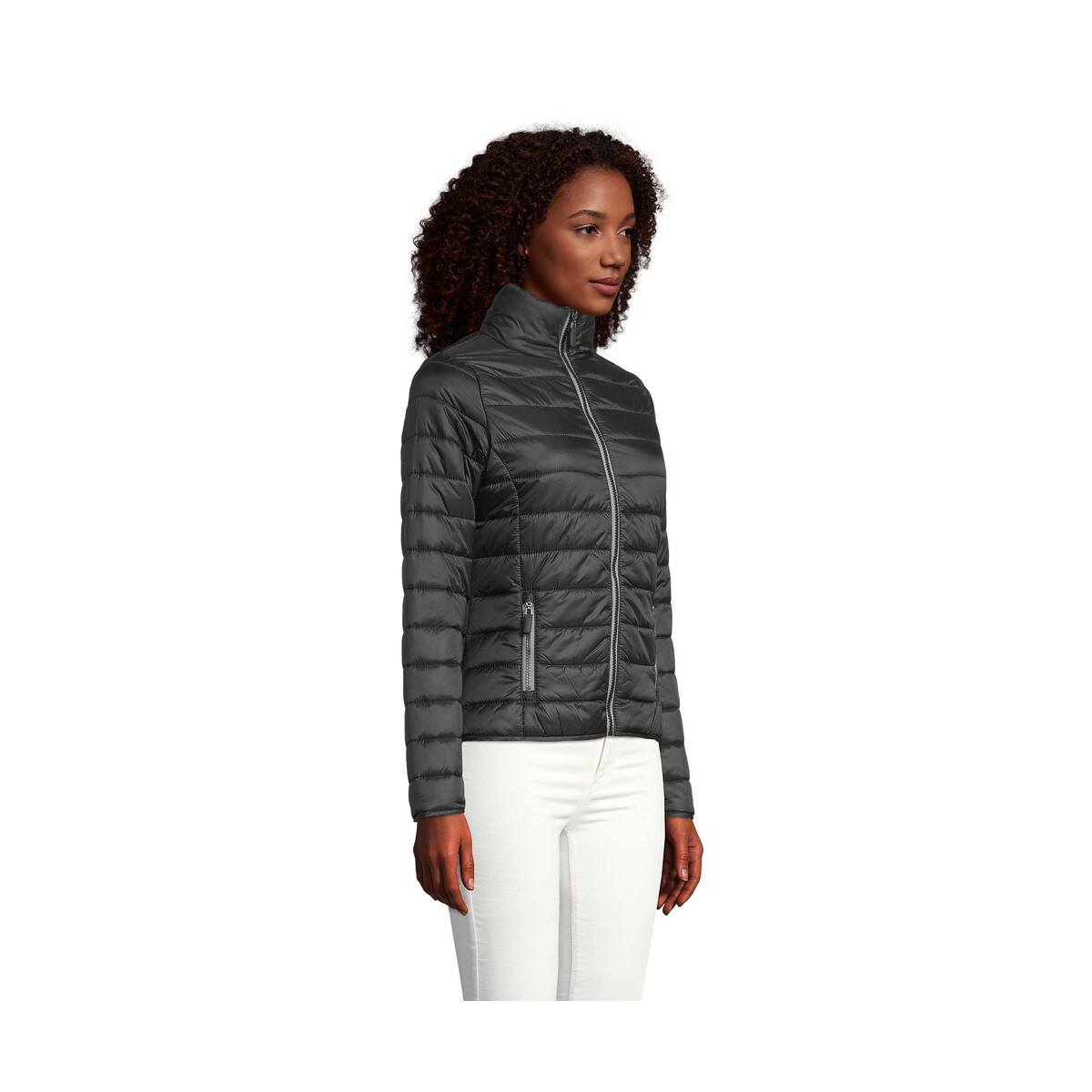Kurtki z logo – ride damska kurtka 180g ride women – czarna – xxl s01170-bk-side RIDE Damska kurtka 180g RIDE WOMEN - Czarna - XXL s01170-bk-side