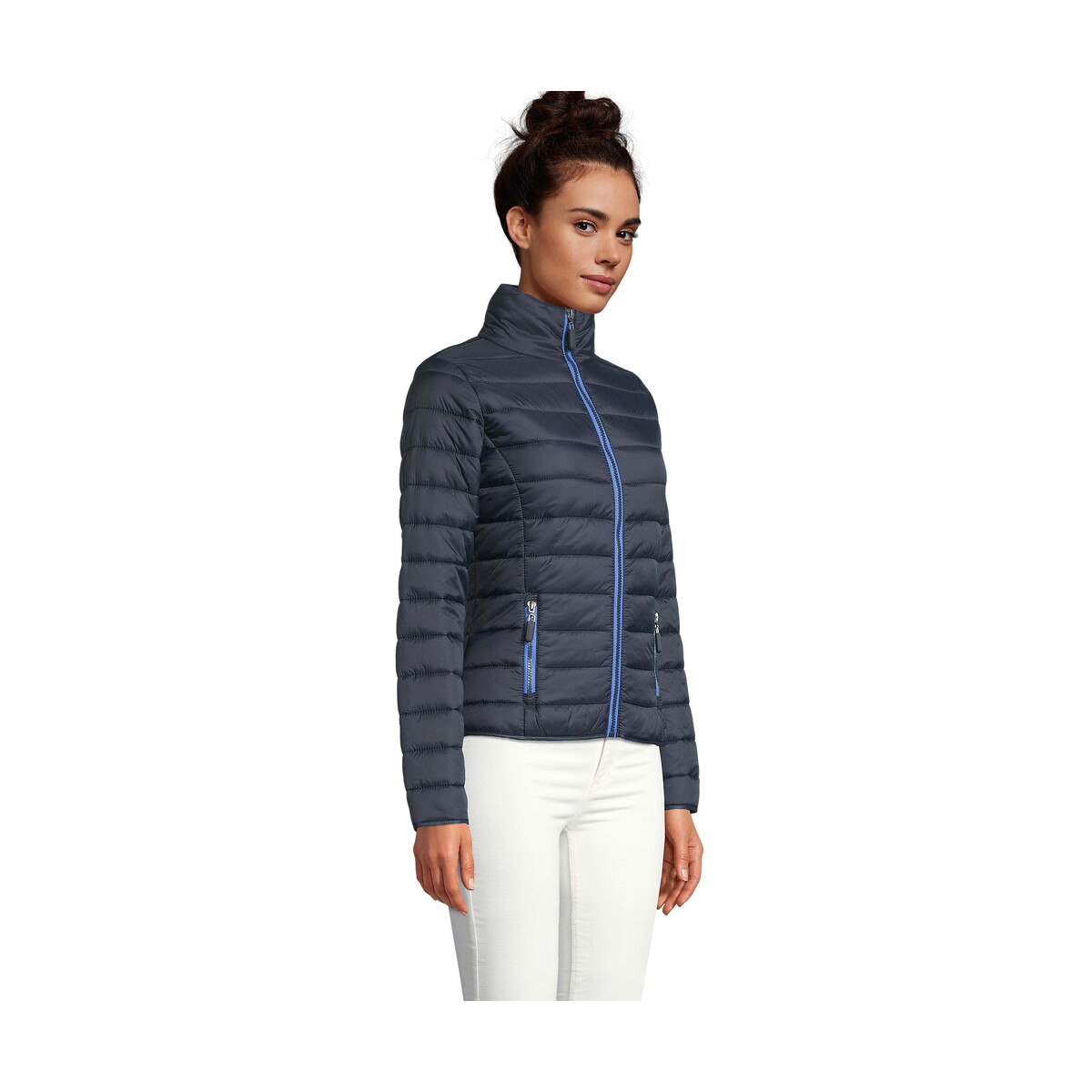 Kurtki z logo – ride damska kurtka 180g ride women – granatowa – xl s01170-ny-side RIDE Damska kurtka 180g RIDE WOMEN - Granatowa - XL s01170-ny-side