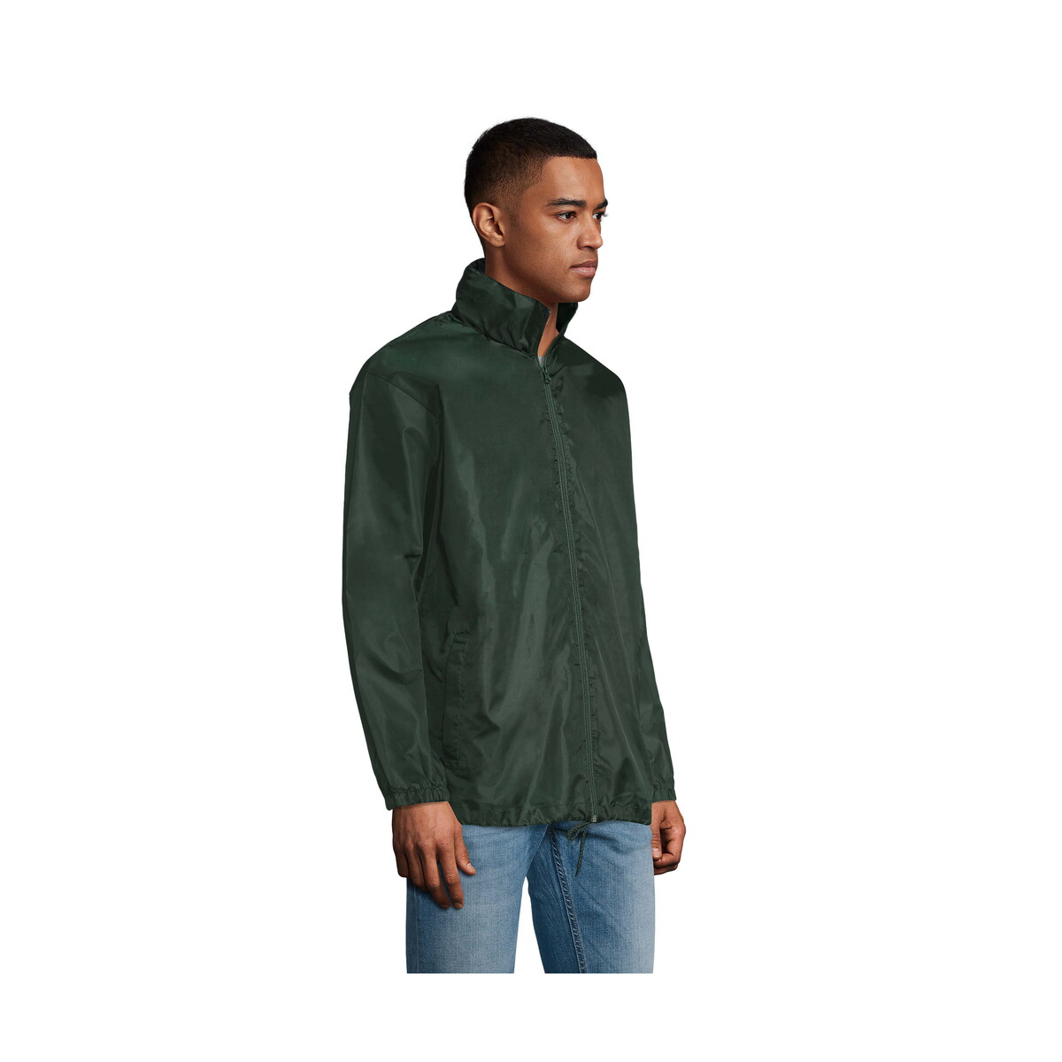 Kurtki z logo – shift uni wiatrówka 210g shift – ciemno-zielona – m s01618-fg-side SHIFT UNI wiatrówka 210g SHIFT - Ciemno-Zielona - M s01618-fg-side