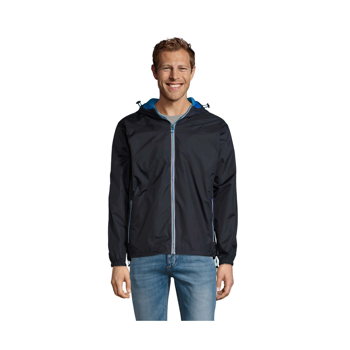 Kurtki z logo – skate lined windbreaker skate – navy/royal – m s01171-gv SKATE LINED WINDBREAKER SKATE - Navy/Royal - M s01171-gv