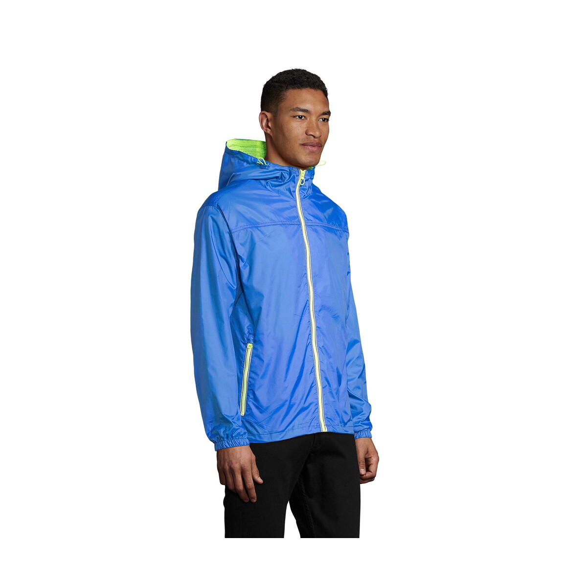 Kurtki z logo – skate lined windbreaker skate – royal/neon yellow – m s01171-dz-side SKATE LINED WINDBREAKER SKATE - Royal/Neon Yellow - M s01171-dz-side