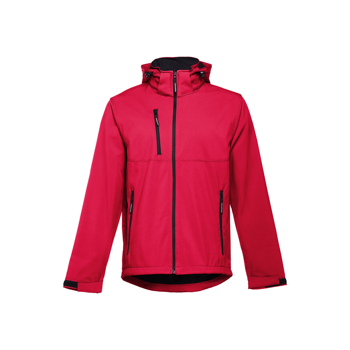 Kurtki z logo – thc zagreb ii. męska kurtka softshell z poliestru i elastanu – czerwony 11187_105-a THC ZAGREB II. Męska kurtka softshell z poliestru i elastanu - Czerwony 11187_105-a
