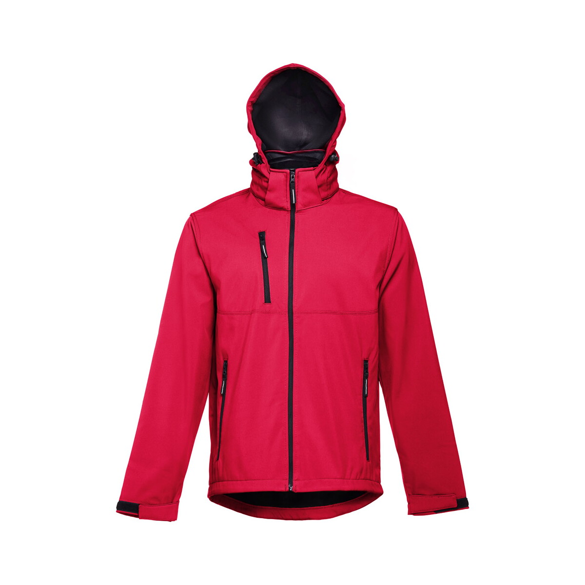 Kurtki z logo – thc zagreb ii. męska kurtka softshell z poliestru i elastanu – czerwony 11187_105-d THC ZAGREB II. Męska kurtka softshell z poliestru i elastanu - Czerwony 11187_105-d