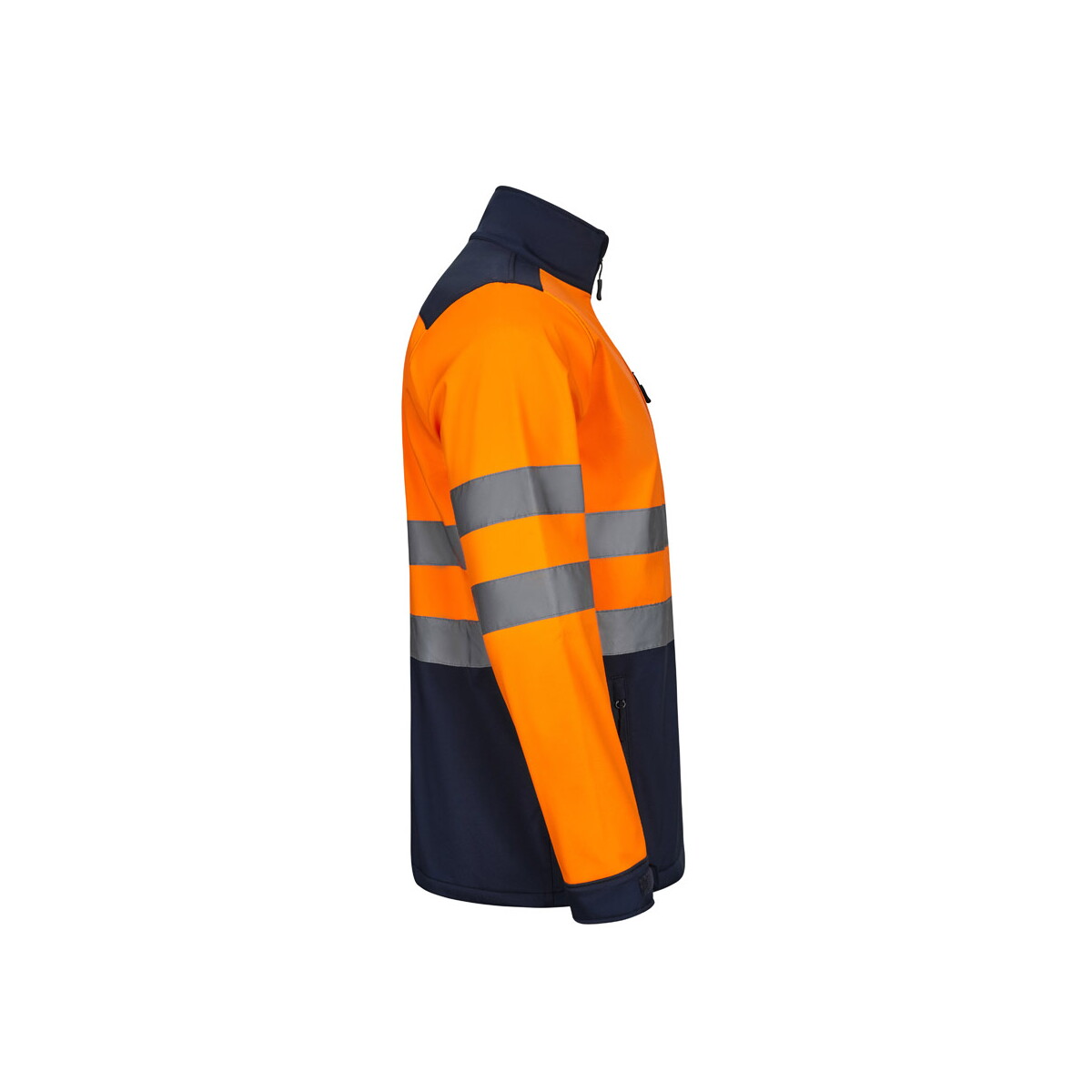 Kurtki z logo – vl hestia. dwukolorowa kurtka soft shell (280 g/m²) z poliestru (96%) i elastanu (4%) – granatowa/pomarańczowa 36144_214-d VL HESTIA. Dwukolorowa kurtka soft shell (280 g/m²) z poliestru (96%) i elastanu (4%) - Granatowa/Pomarańczowa 36144_214-d