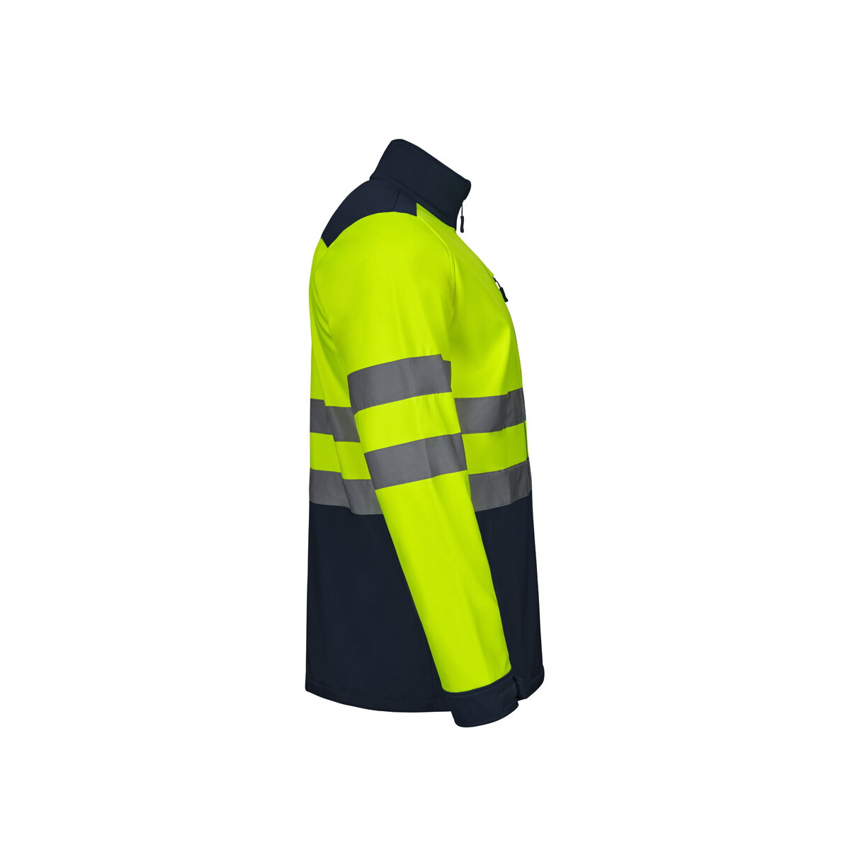 Kurtki z logo – vl hestia. dwukolorowa kurtka soft shell (280 g/m²) z poliestru (96%) i elastanu (4%) – granatowa/żółta 36144_204-d VL HESTIA. Dwukolorowa kurtka soft shell (280 g/m²) z poliestru (96%) i elastanu (4%) - Granatowa/Żółta 36144_204-d