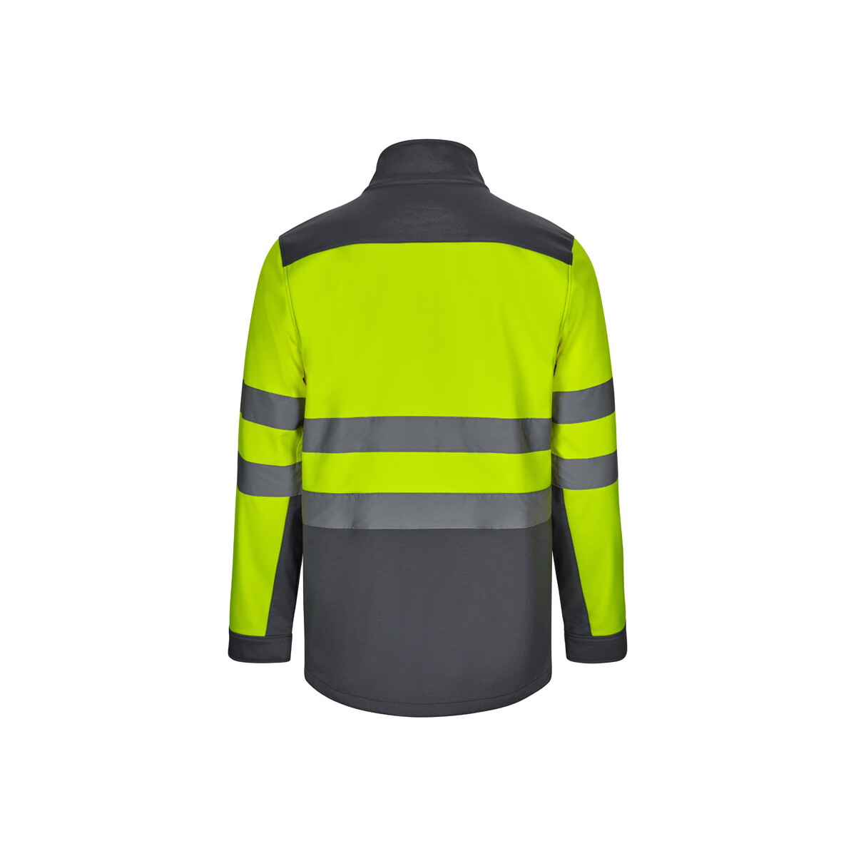 Kurtki z logo – vl hestia. dwukolorowa kurtka soft shell (280 g/m²) z poliestru (96%) i elastanu (4%) – szara/żółta 36144_207-b VL HESTIA. Dwukolorowa kurtka soft shell (280 g/m²) z poliestru (96%) i elastanu (4%) - Szara/Żółta 36144_207-b