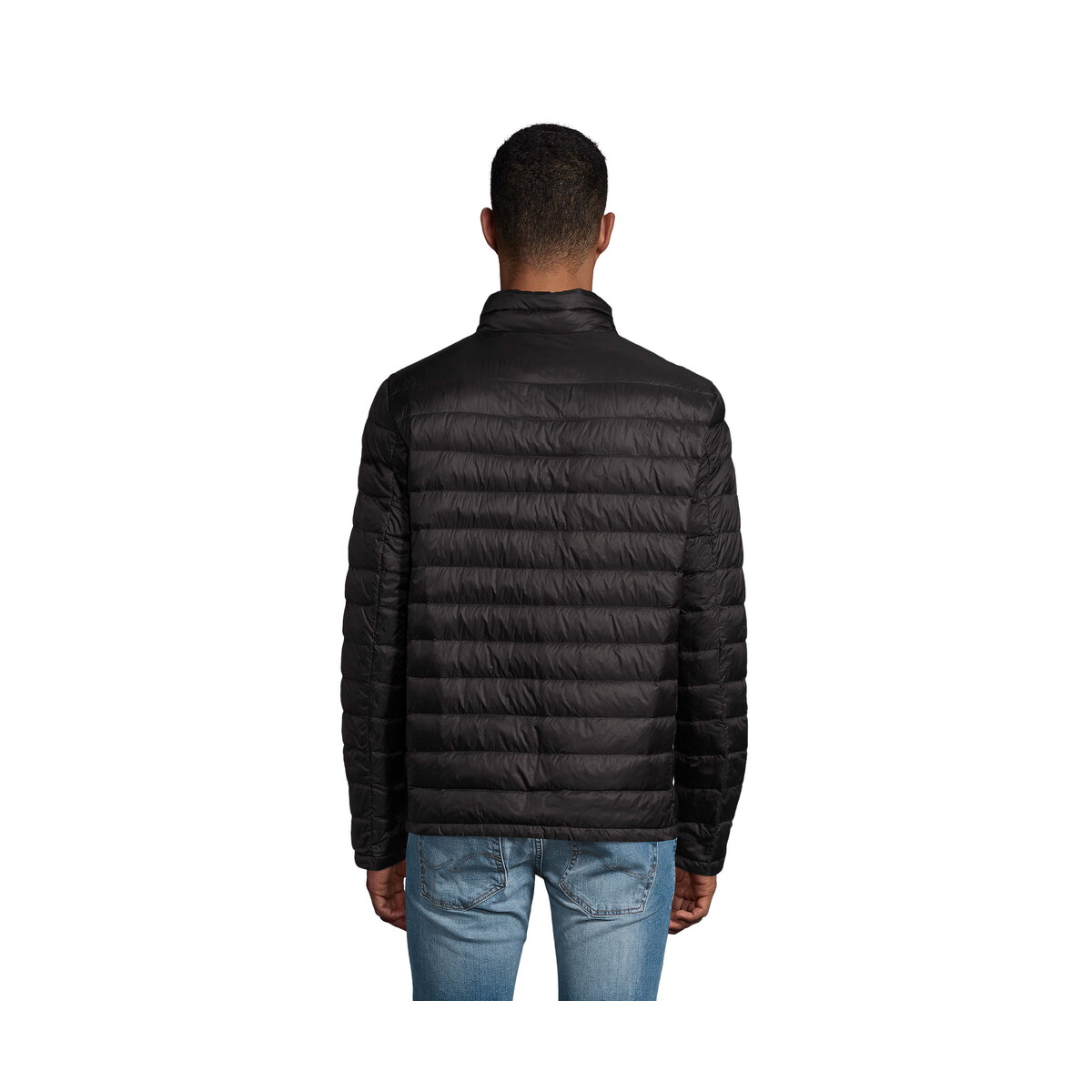 Kurtki z logo – wilson jacket męskie 380t wilson men – czarna – l s02898-bk-back WILSON JACKET Męskie 380T WILSON MEN - Czarna - L s02898-bk-back