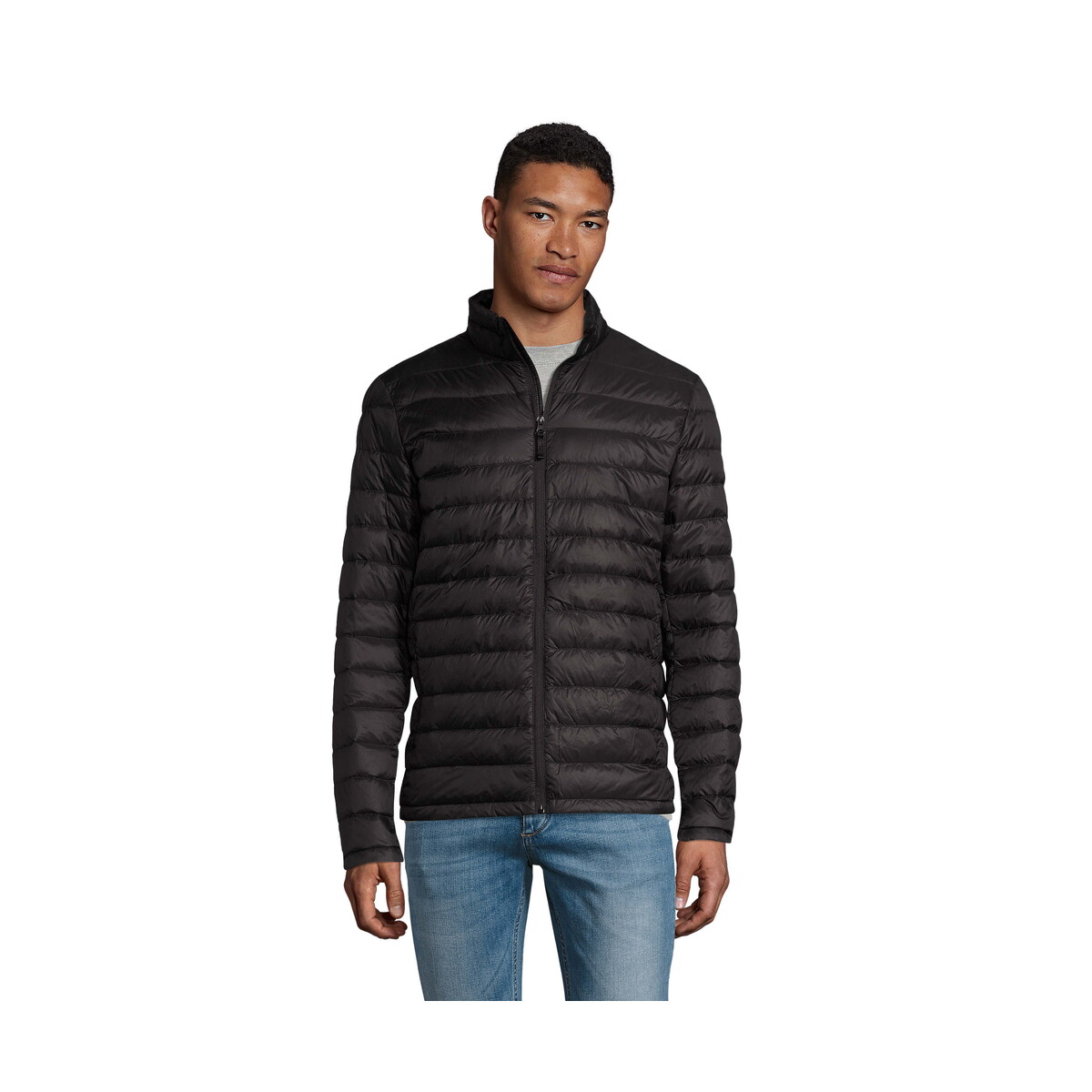 Kurtki z logo – wilson jacket męskie 380t wilson men – czarna – l s02898-bk WILSON JACKET Męskie 380T WILSON MEN - Czarna - L s02898-bk