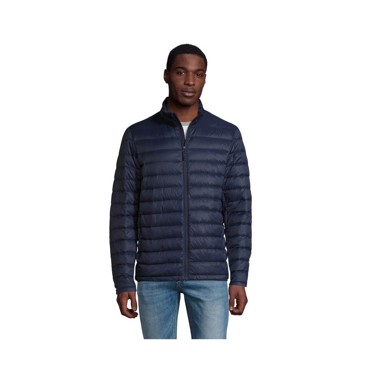 Kurtki z logo – wilson jacket męskie 380t wilson men – french navy – m s02898-fn WILSON JACKET Męskie 380T WILSON MEN - French Navy - M s02898-fn