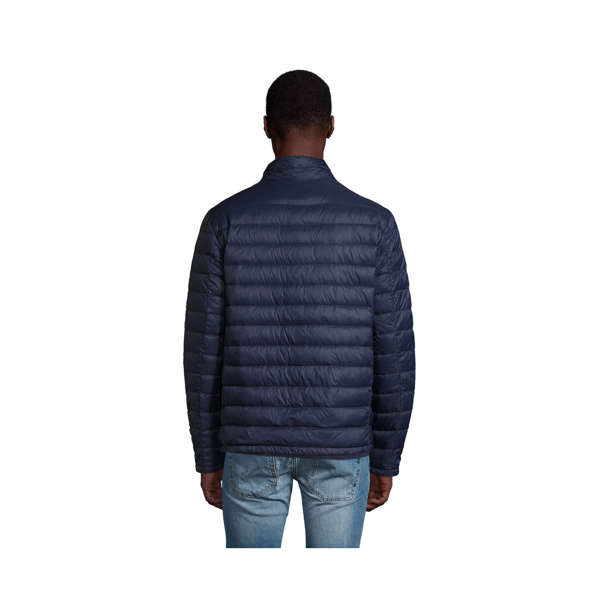 Kurtki z logo – wilson jacket męskie 380t wilson men – french navy – s s02898-fn-back WILSON JACKET Męskie 380T WILSON MEN - French Navy - S s02898-fn-back
