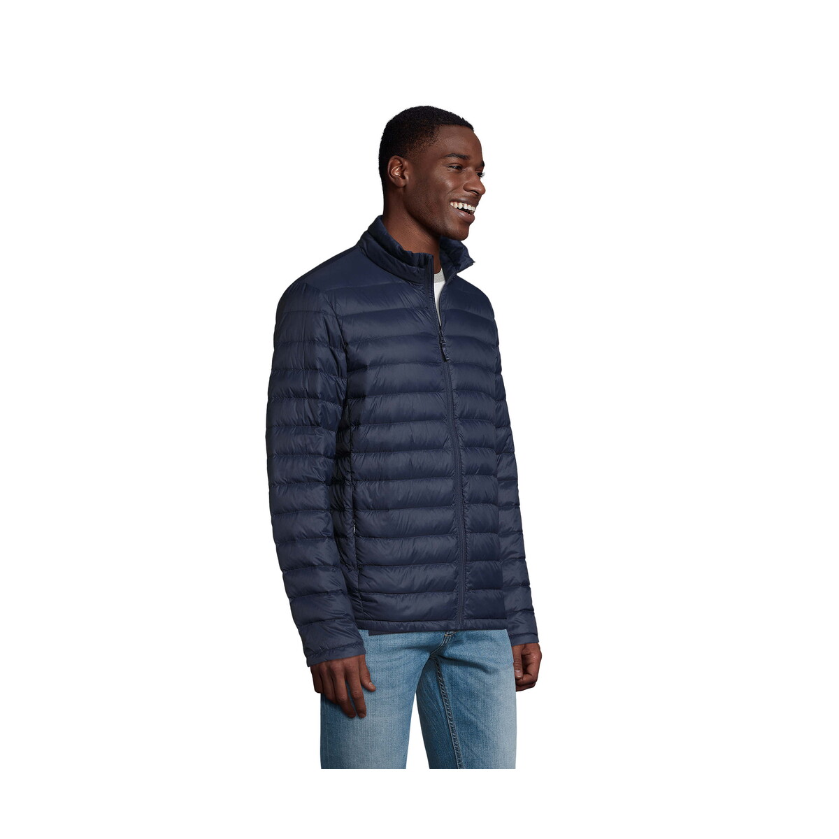 Kurtki z logo – wilson jacket męskie 380t wilson men – french navy – s s02898-fn-side WILSON JACKET Męskie 380T WILSON MEN - French Navy - S s02898-fn-side