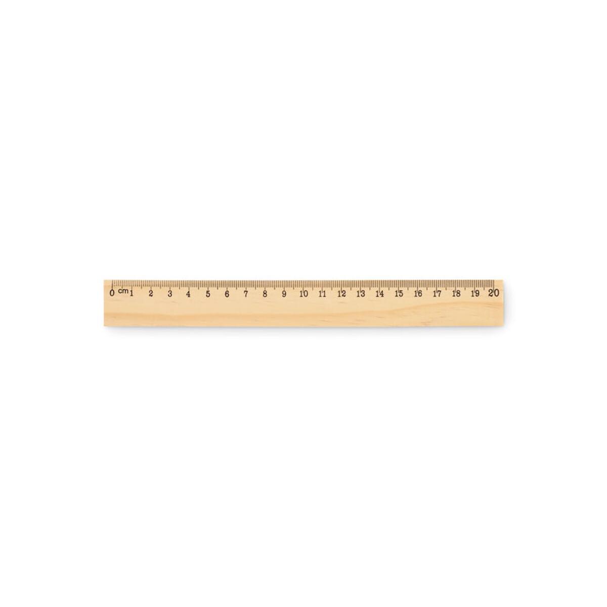 Linijki z logo – drewniana linijka 20 cm ruler20 – drewniana mo2917-40 Drewniana linijka 20 cm RULER20 - drewniana mo2917-40