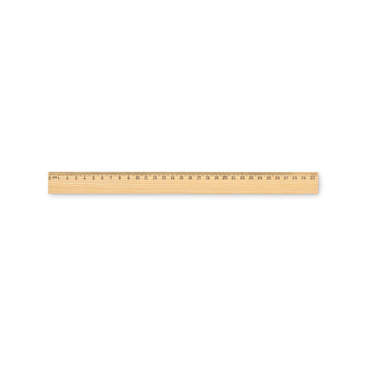 Linijki z logo – drewniana linijka 30 cm ruler30 – drewniana mo2918-40 Drewniana linijka 30 cm RULER30 - drewniana mo2918-40