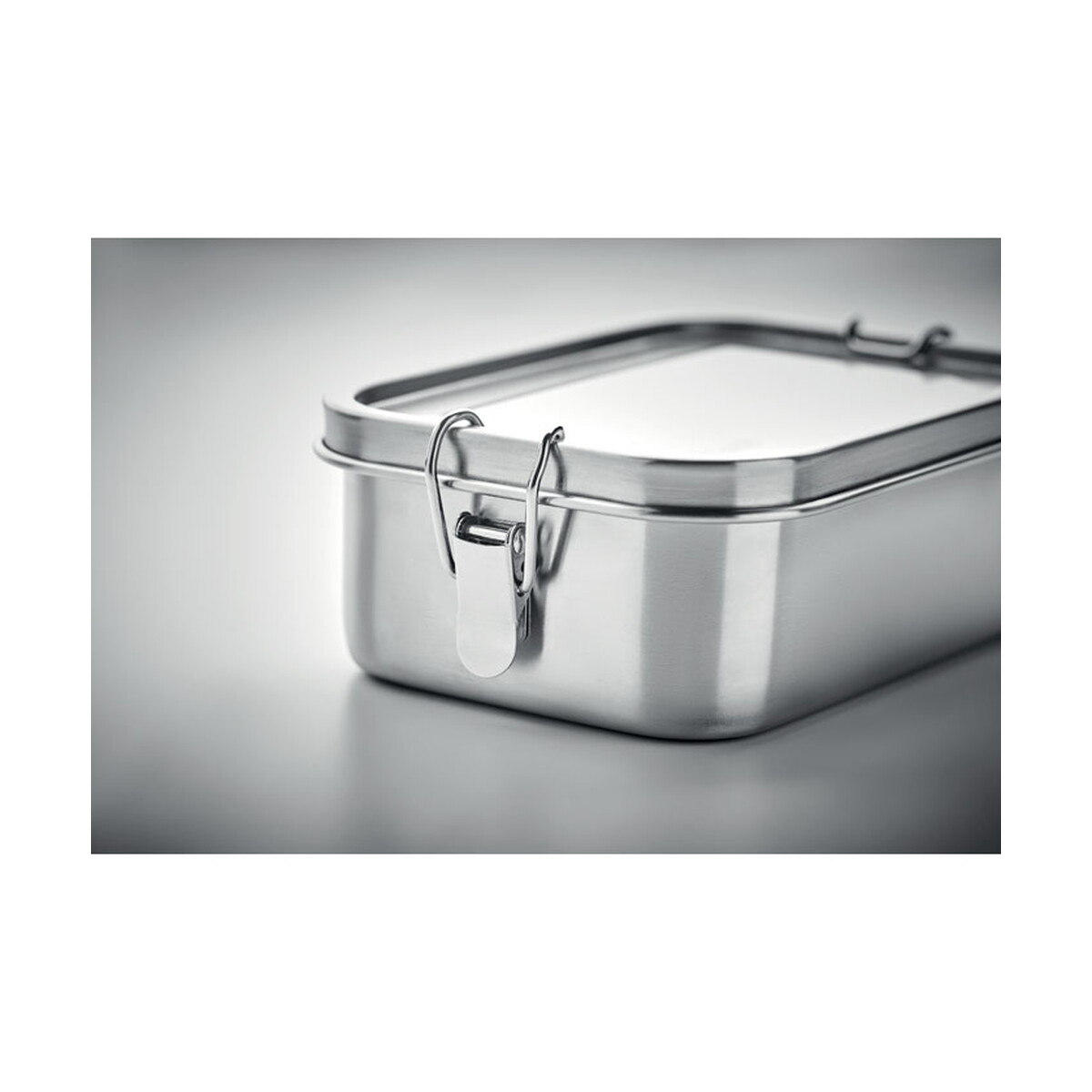 Lunchboxy z logo – lunchbox 750 ml gobuddy – srebrny mat mo2888-16-ambiant Lunchbox 750 ml GOBUDDY - srebrny mat mo2888-16-ambiant
