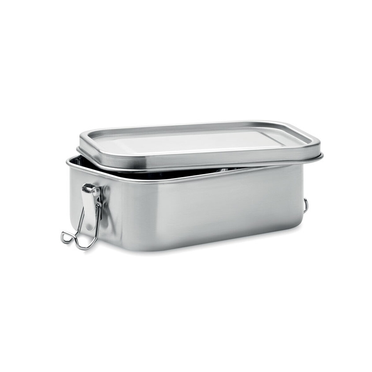 Lunchboxy z logo – lunchbox 750 ml gobuddy – srebrny mat mo2888-16-back Lunchbox 750 ml GOBUDDY - srebrny mat mo2888-16-back