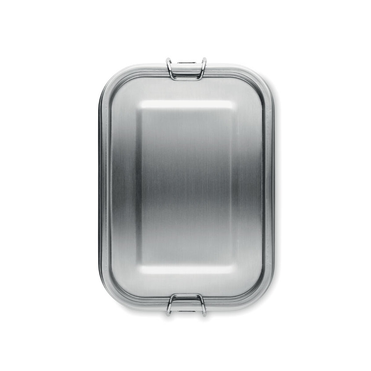 Lunchboxy z logo – lunchbox 750 ml gobuddy – srebrny mat mo2888-16-open Lunchbox 750 ml GOBUDDY - srebrny mat mo2888-16-open