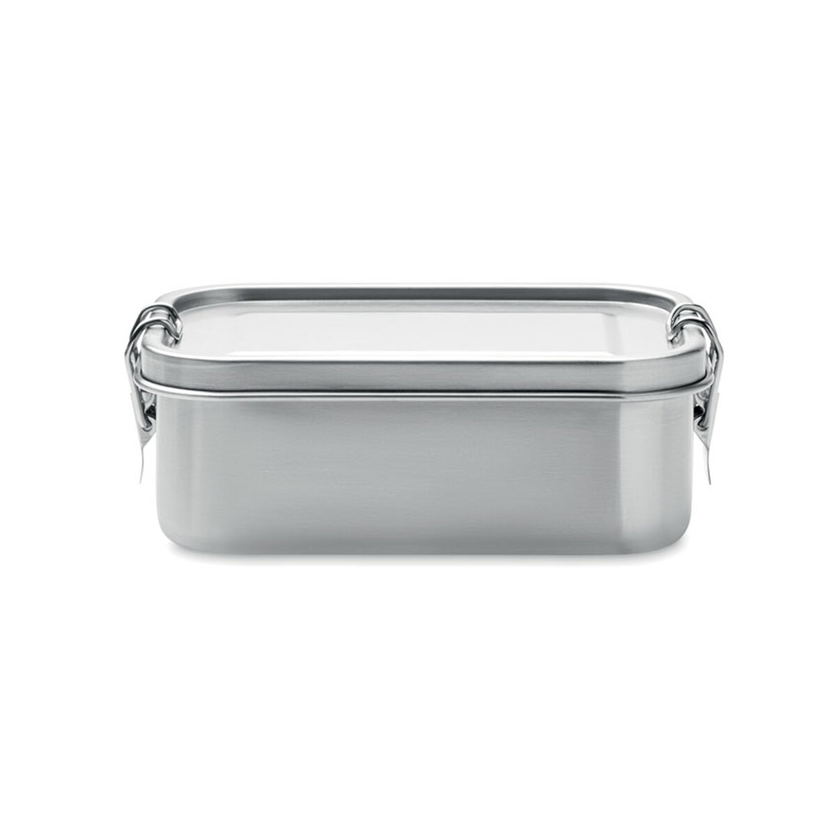 Lunchboxy z logo – lunchbox 750 ml gobuddy – srebrny mat mo2888-16-side Lunchbox 750 ml GOBUDDY - srebrny mat mo2888-16-side