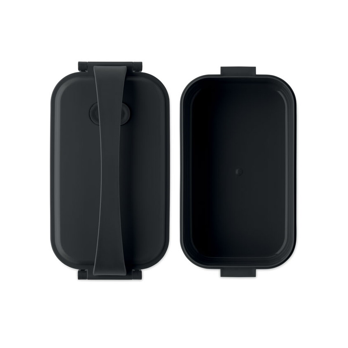 Lunchboxy z logo – lunchbox pp 800ml sarnie – czarny mo2941-03-open Lunchbox PP 800ml SARNIE - czarny mo2941-03-open