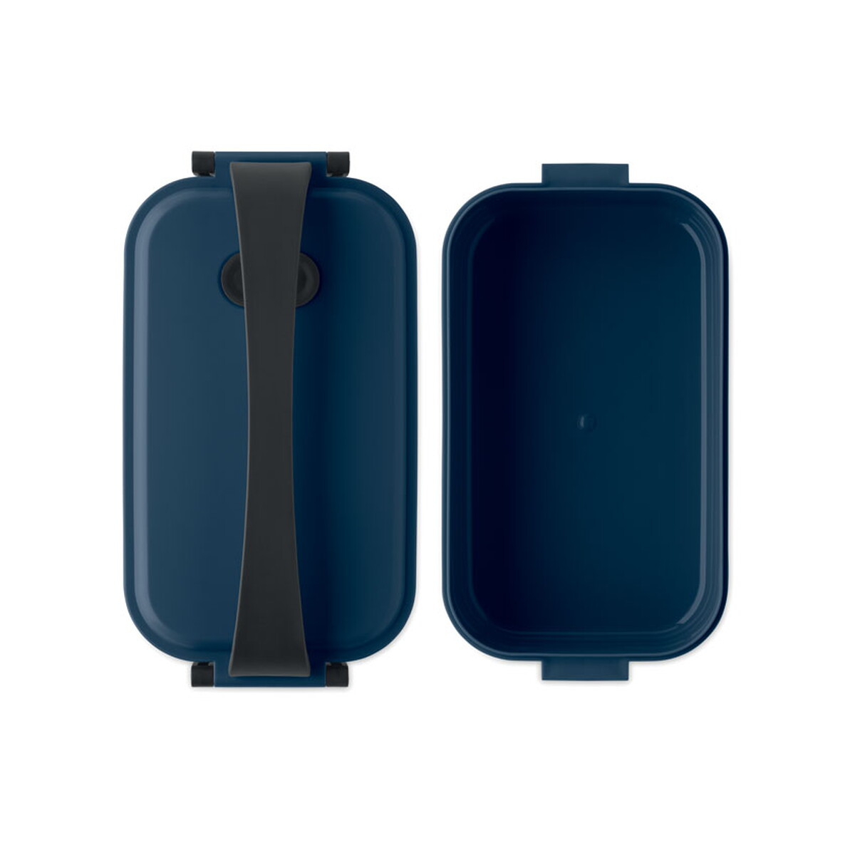 Lunchboxy z logo – lunchbox pp 800ml sarnie – francuski granatowy mo2941-85-open Lunchbox PP 800ml SARNIE - francuski granatowy mo2941-85-open