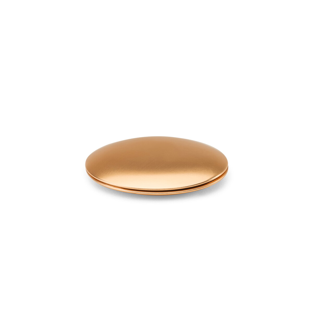 Lusterka z logo – kayla. dwustronne okrągłe lusterko aluminiowe z zamknięciem magnetycznym – miedziane 95097_157 KAYLA. Dwustronne okrągłe lusterko aluminiowe z zamknięciem magnetycznym - Miedziane 95097_157