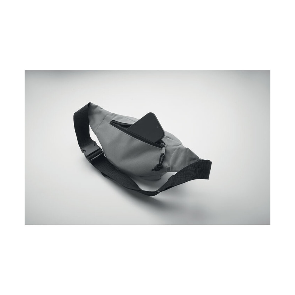 Nerki z logo – saszetka z materiału 600d rpet hipla – kamienna szara mo2835-15-open Saszetka z materiału 600D RPET HIPLA - kamienna szara mo2835-15-open