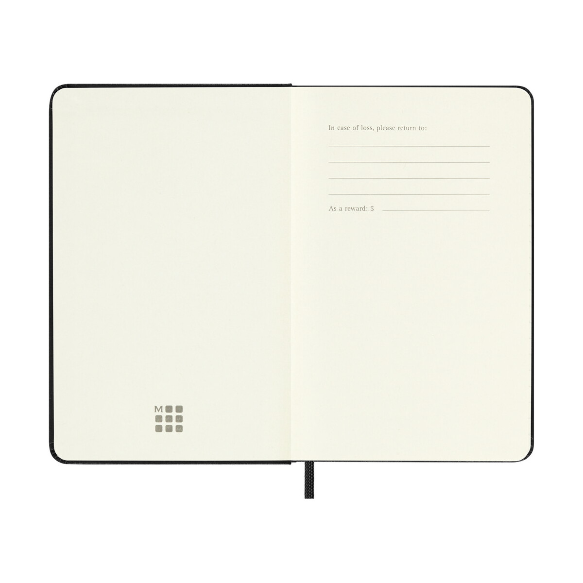 Notatniki z logo – kalendarz moleskine – czarny VM296.2027-03_INS01 Kalendarz MOLESKINE - czarny VM296.2027-03_INS01