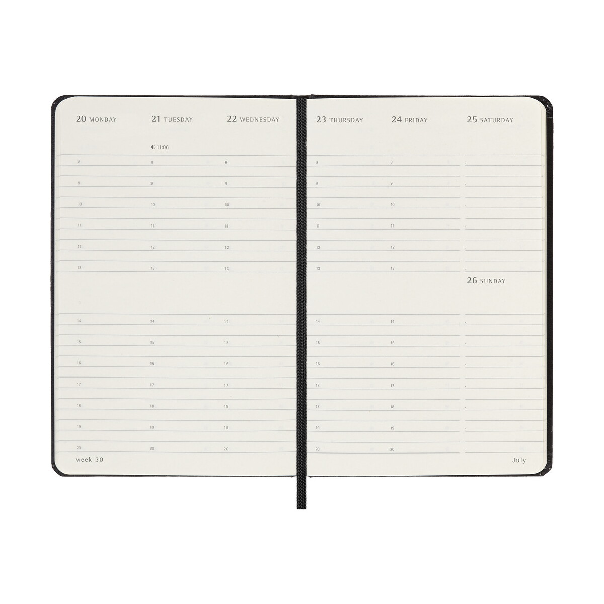 Notatniki z logo – kalendarz moleskine – czarny VM296.2027-03_INS02 Kalendarz MOLESKINE - czarny VM296.2027-03_INS02