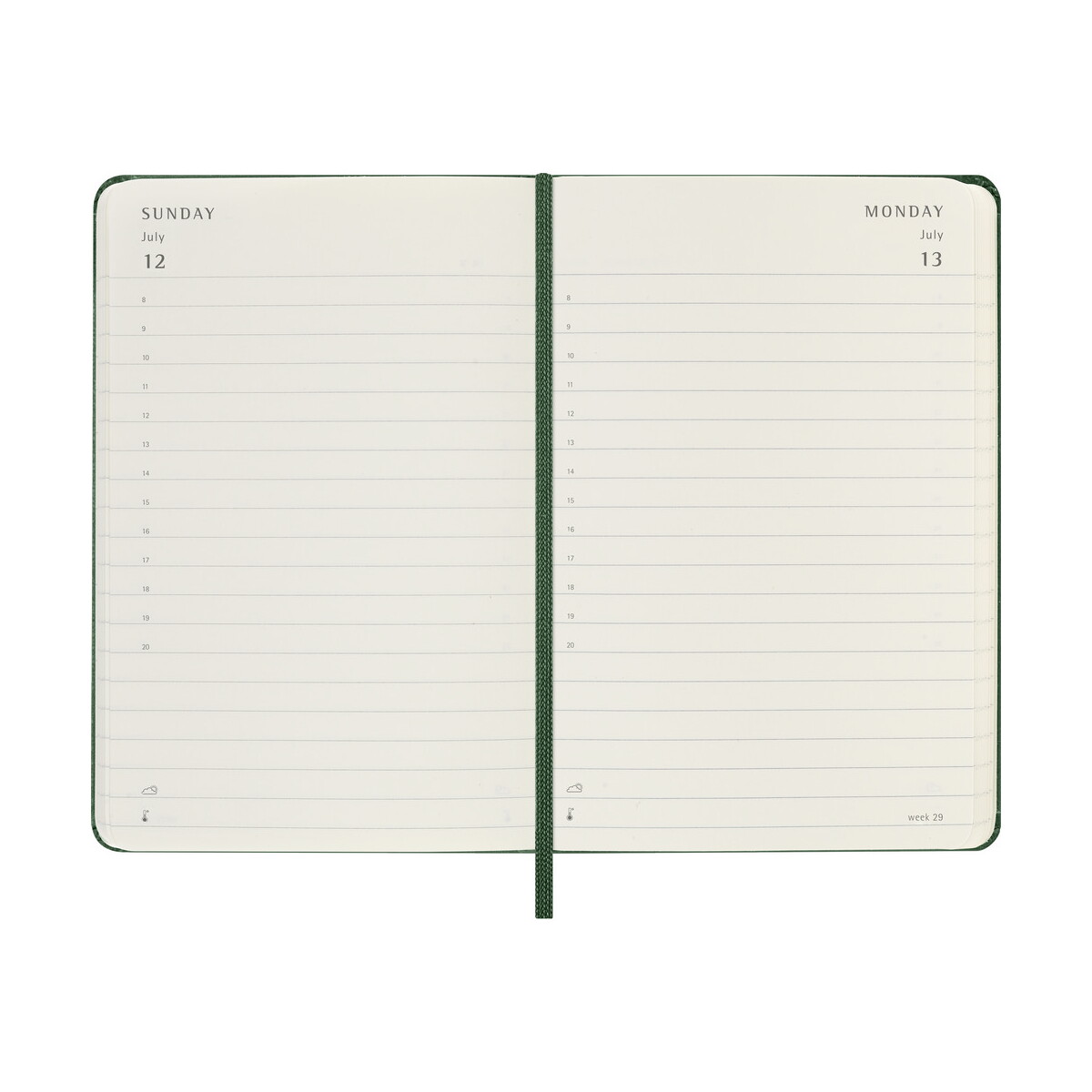 Notatniki z logo – kalendarz moleskine – khaki VM292.2027-25_INS02 Kalendarz MOLESKINE - khaki VM292.2027-25_INS02