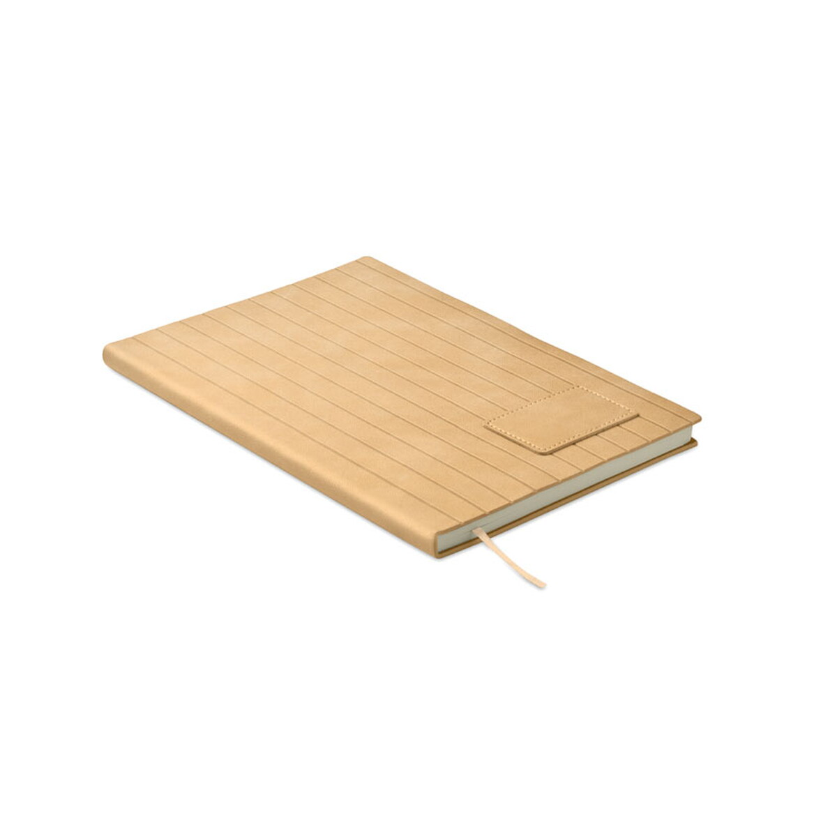 Notatnik A5 z dymionego PU TINTRAY - beżowy mo2663-13