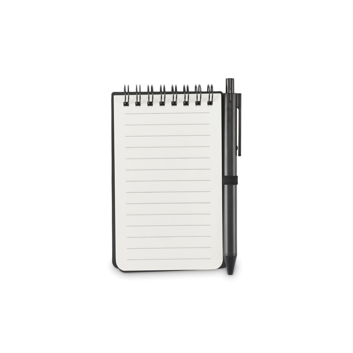 Notatniki z logo – wodoodporny notatnik kit – czarny mo2889-03-side Wodoodporny notatnik KIT - czarny mo2889-03-side