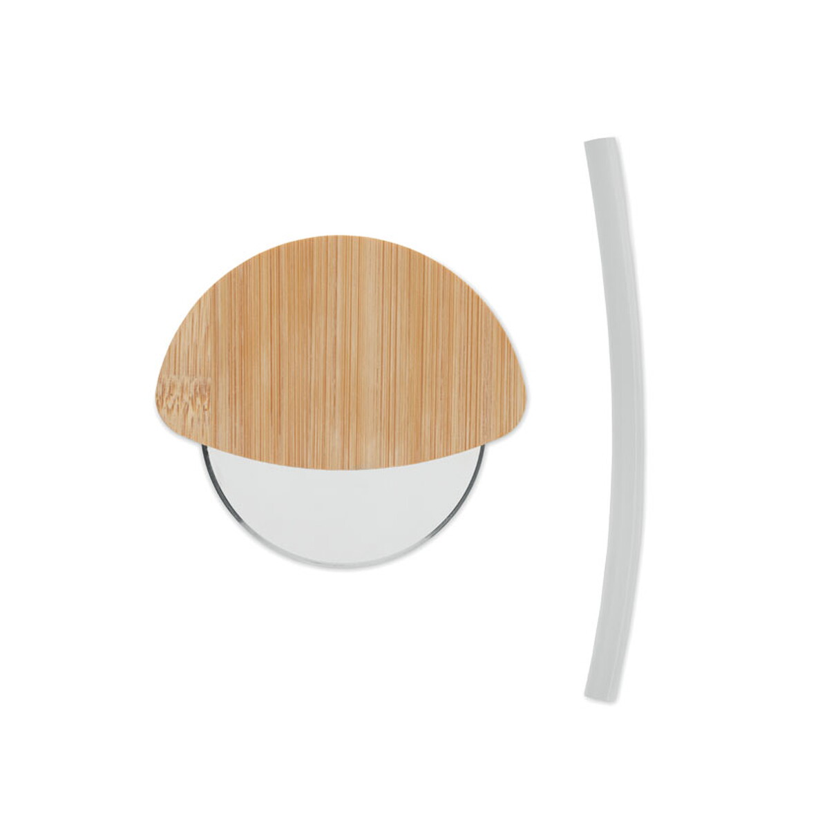 Noże z logo – okrągły bambusowy nóż do pizzy napol – drewniany mo2913-40-back Okrągły bambusowy nóż do pizzy NAPOL - drewniany mo2913-40-back