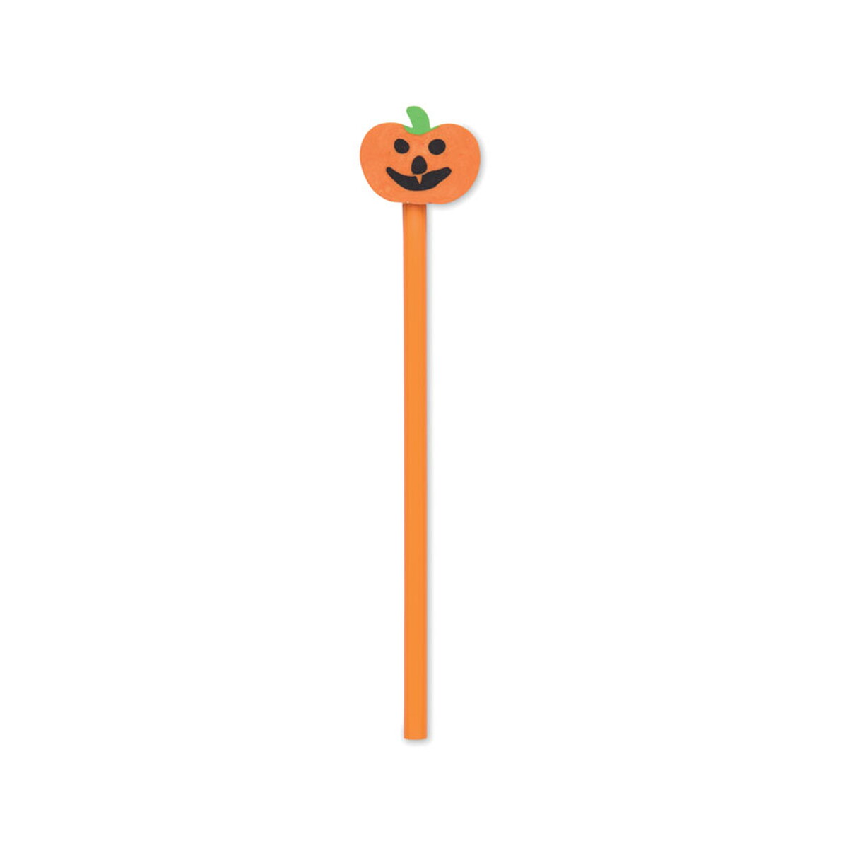 Ołówki z logo – halloweenowy ołówek z gumką weenpen – pomarańczowy mo3105-10 Halloweenowy ołówek z gumką WEENPEN - pomarańczowy mo3105-10