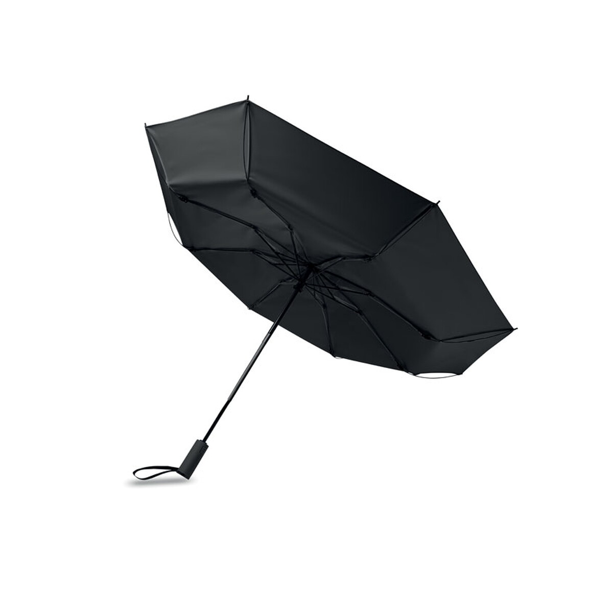 Parasole klasyczne z logo – 23″ wiatroodporny parasol agumbe – czarny mo2925-03-top 23″ wiatroodporny parasol AGUMBE - czarny mo2925-03-top