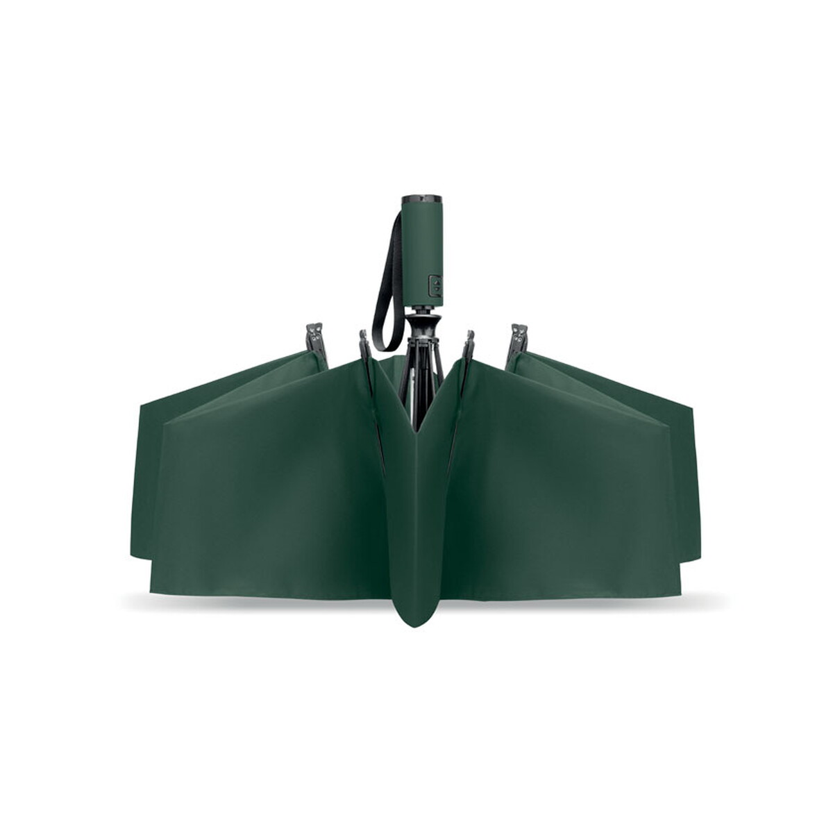 Parasole klasyczne z logo – 23″ wiatroodporny parasol agumbe – zielony mo2925-09-side 23″ wiatroodporny parasol AGUMBE - zielony mo2925-09-side