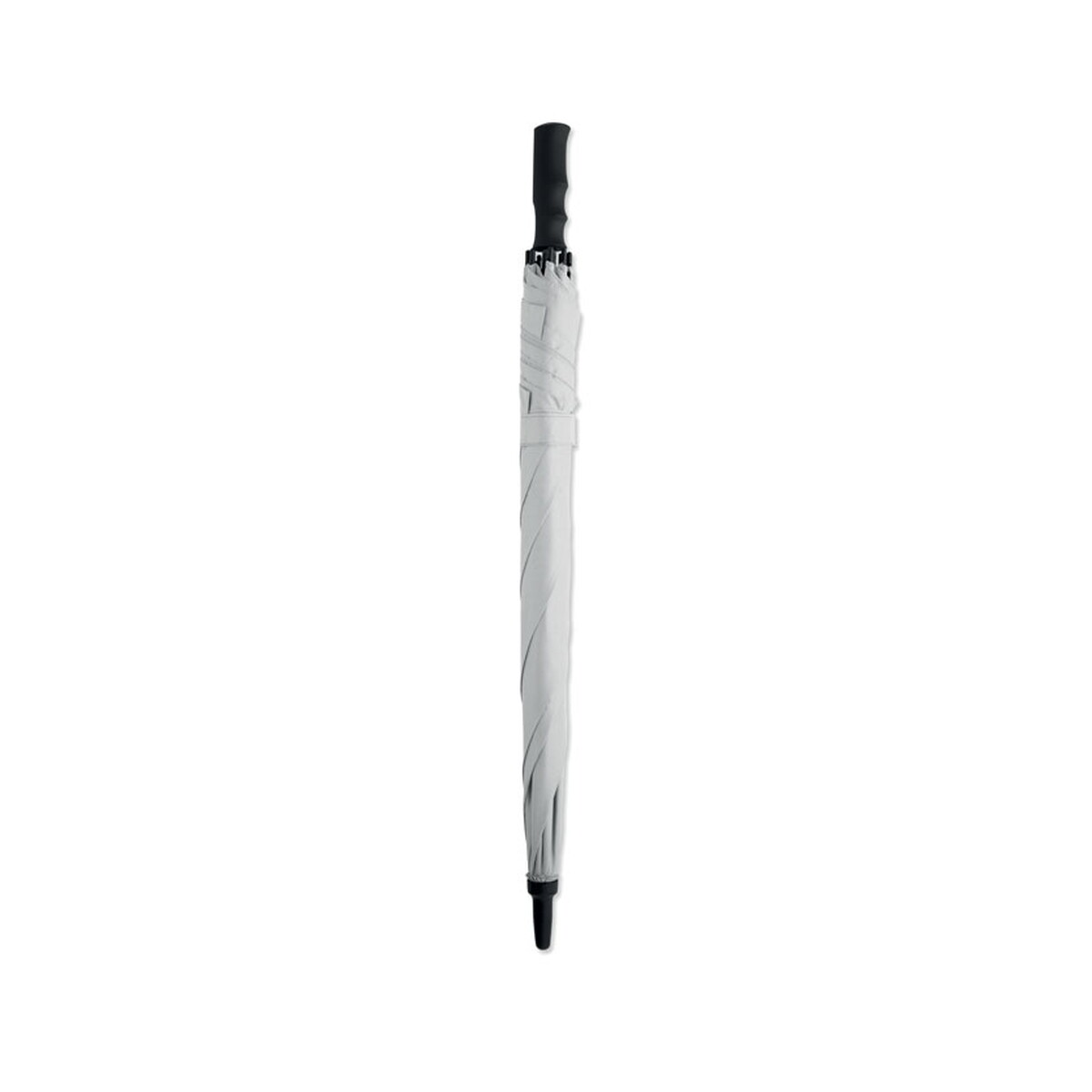 Parasole klasyczne z logo – 23” wiatroodporny parasol amboli – biały mo2926-06-back 23'' Wiatroodporny parasol AMBOLI - biały mo2926-06-back